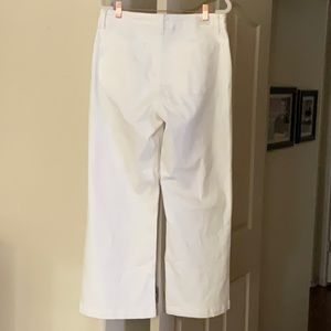 PAIGE Carly Wide Leg White Jeans